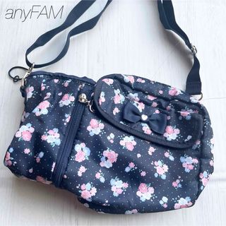 anyFAM - anyFAM キッズ ガールズ 保冷バッグ付き ショルダーバッグ 花柄 かわいい