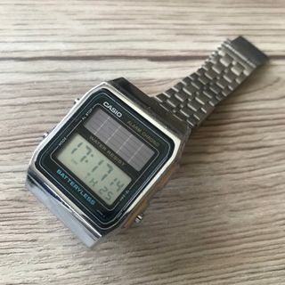 カシオ(CASIO)のカシオ　AL 180  ソーラーバッテリー　デジタル　腕時計　廃盤　レア(腕時計(デジタル))