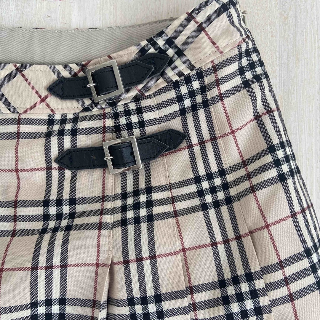 BURBERRY(バーバリー)のBurberry 160A チェックプリーツスカート キッズ/ベビー/マタニティのキッズ服女の子用(90cm~)(スカート)の商品写真