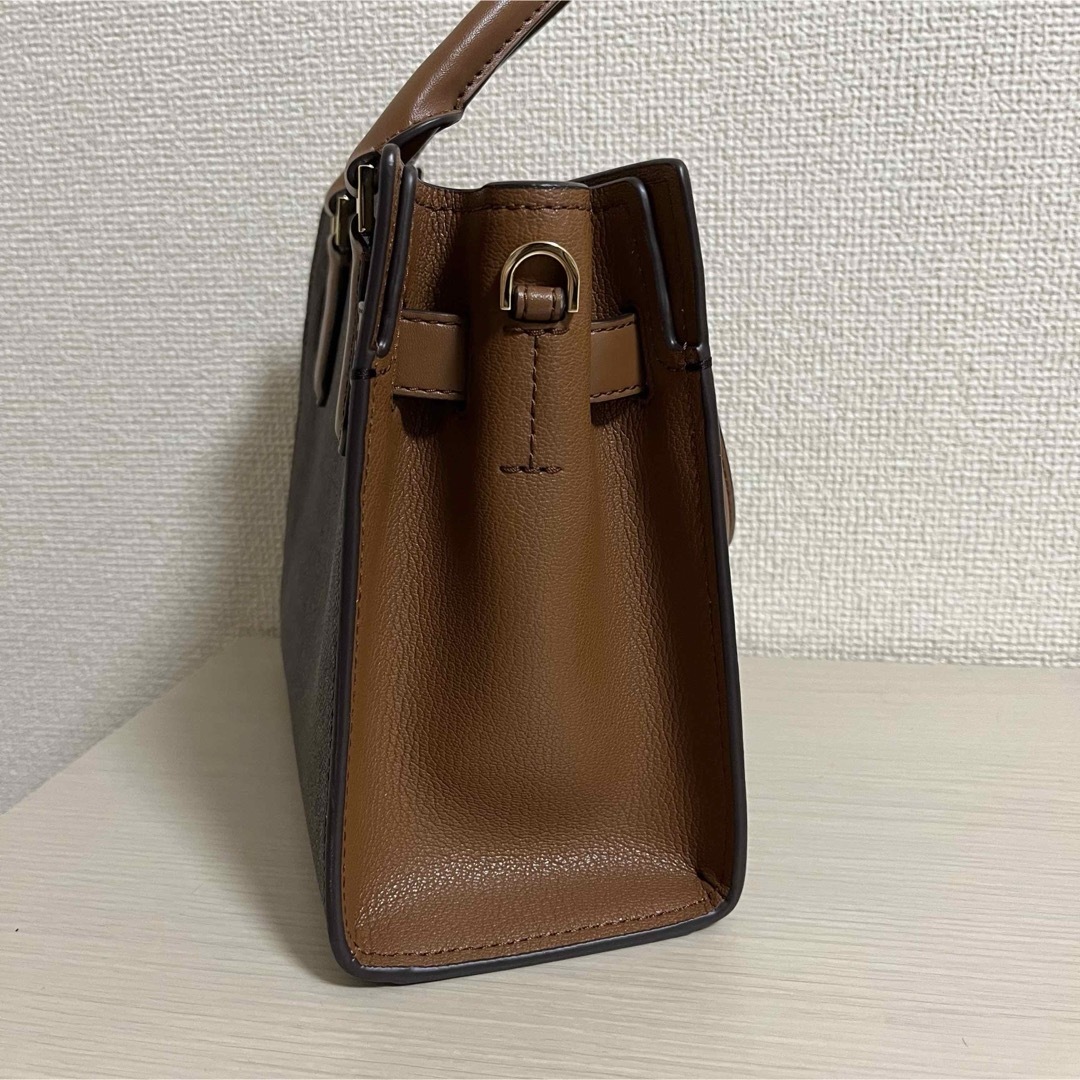 Michael Kors(マイケルコース)のマイケルコース　ショルダーバッグ　サッチェル　スモール　総柄　ブラウン レディースのバッグ(ハンドバッグ)の商品写真