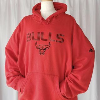 アディダス(adidas)のXLサイズ/アディダス NBA シカゴブルズ BULLS スウェットパーカー(パーカー)