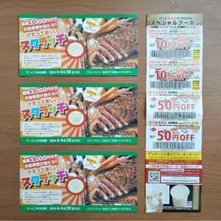 ブロンコビリー ＆ かっぱ寿司 割引券(レストラン/食事券)