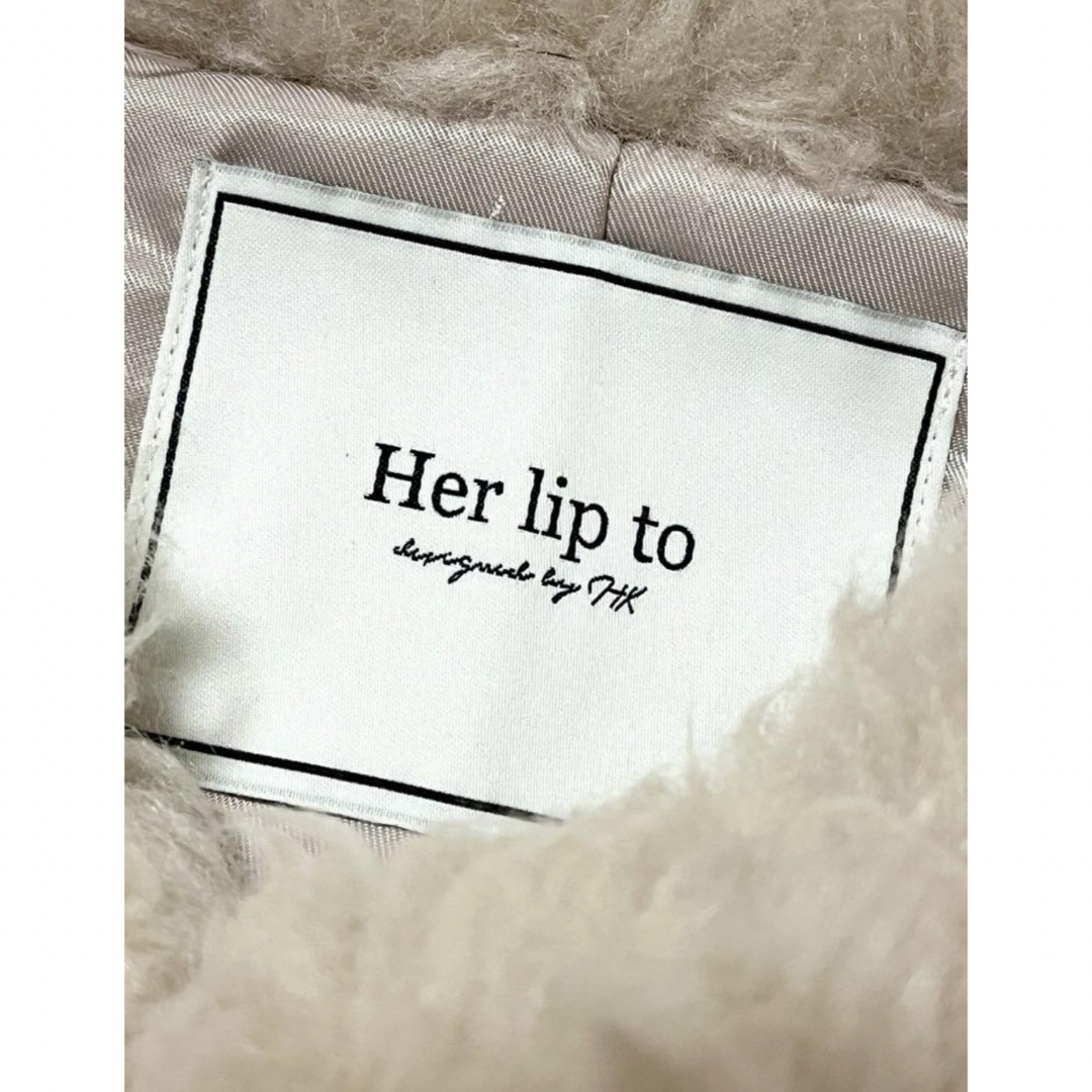 Her lip to(ハーリップトゥ)のHer lip to ファージャケット　ハーリップトゥ　コート レディースのジャケット/アウター(毛皮/ファーコート)の商品写真