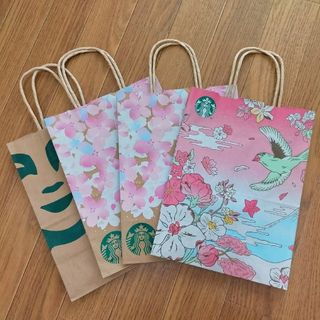 スターバックス(Starbucks)のスタバ 紙袋 4枚(ショップ袋)