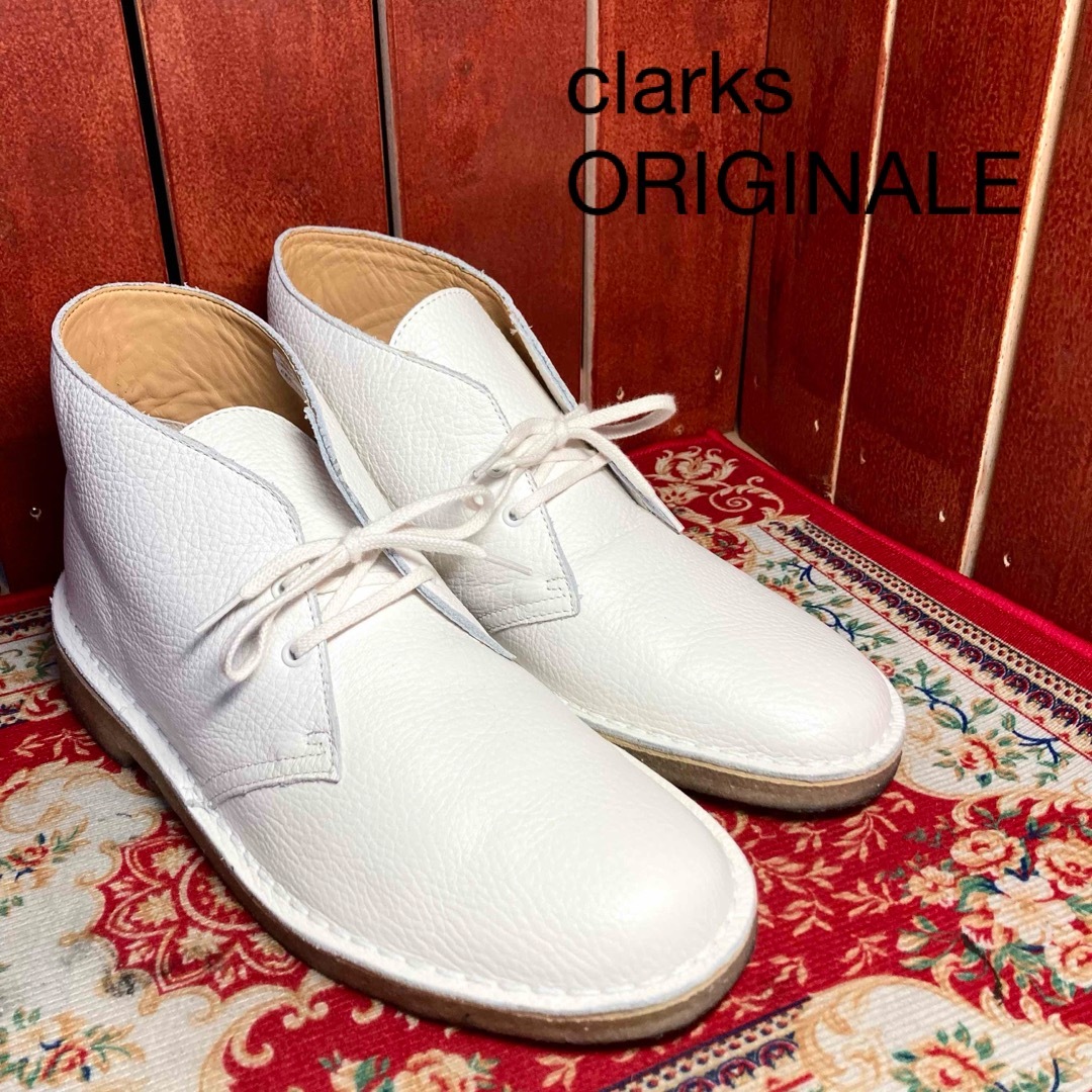 [美品！]clarksORIGINALEチャッカブーツデザートブーツシボ加工