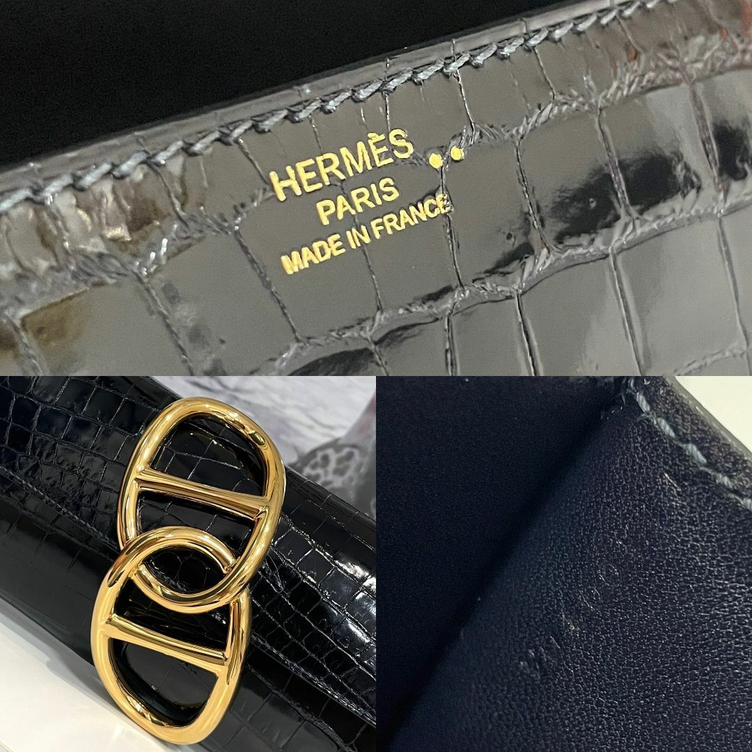 Hermes(エルメス)のエルメス ポシェットエジェ ニロティカス ブルーマリン Y刻印 レディースのバッグ(クラッチバッグ)の商品写真