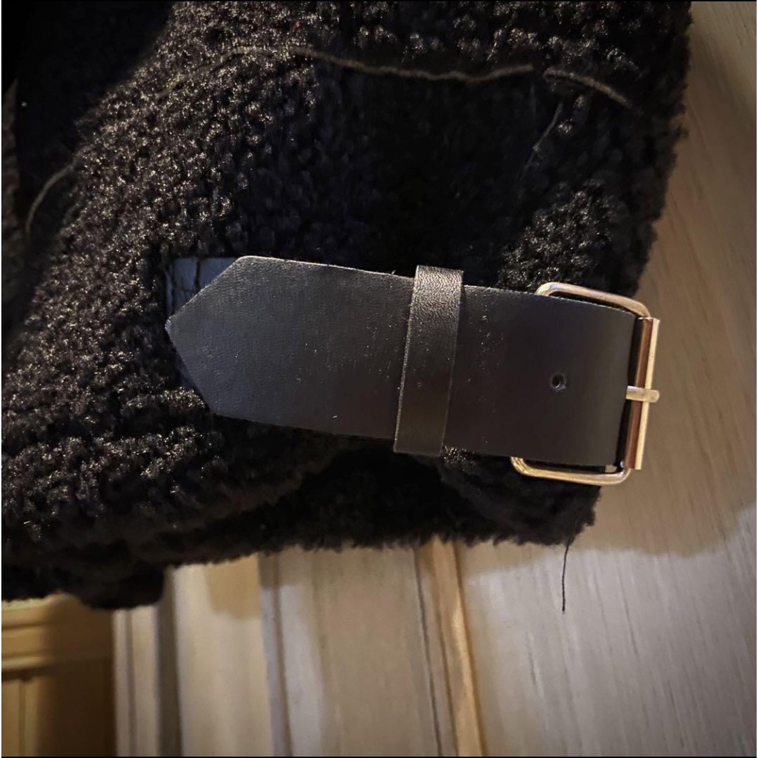 dandan fashions ボアジャケット ブラック ワッペン レア メンズのジャケット/アウター(その他)の商品写真