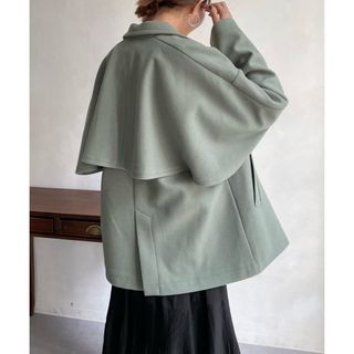 DouDou - 【新品】DouDou バックフリルメルトンコート