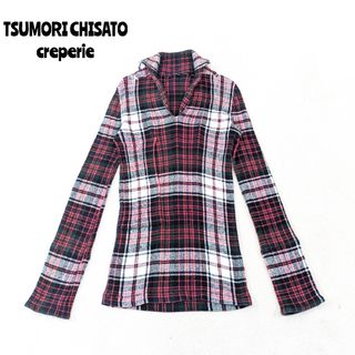 ツモリチサト(TSUMORI CHISATO)の★ ツモリチサト クレプリ ★楊柳 シャツ ブラウス チェック セーラーカラー(シャツ/ブラウス(長袖/七分))