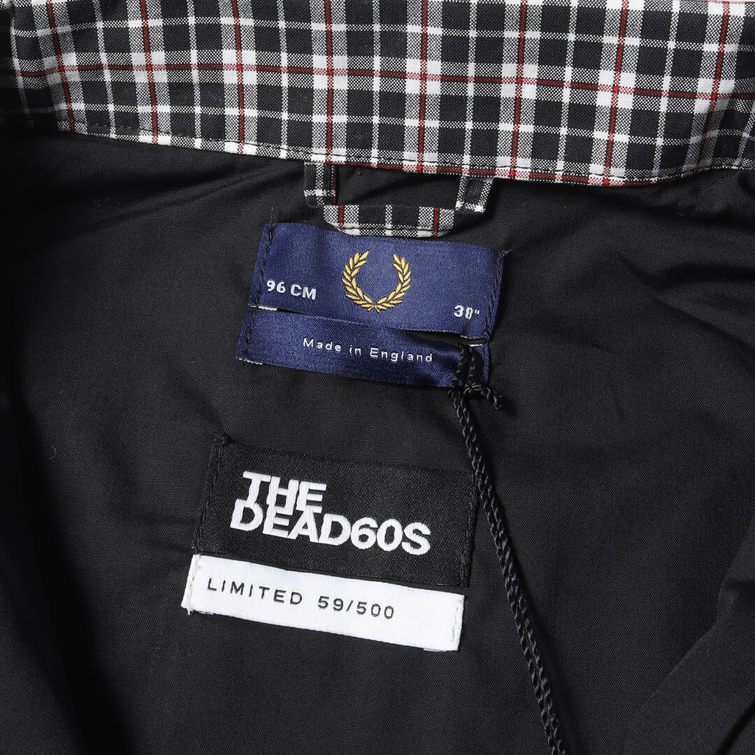 FRED PERRY(フレッドペリー)の新品 FRED PERRY フレッドペリー ジャケット サイズ:38 500着限定 THE DEAD 60S ハリントンジャケット オーバーチェック ENGLAND製 ホワイト ブラック レッド アウター ブルゾン 上着【メンズ】 メンズのジャケット/アウター(その他)の商品写真