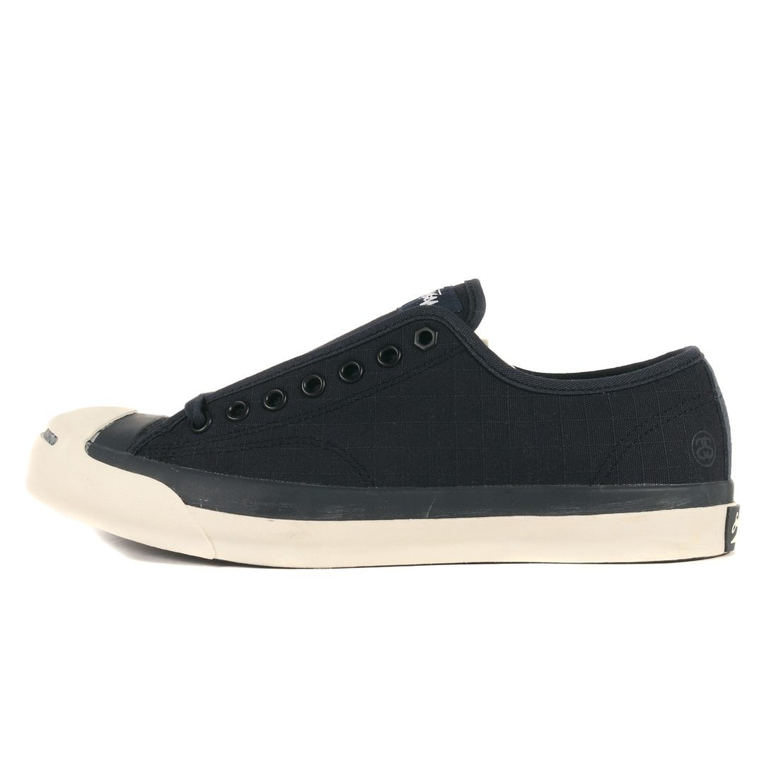 STUSSY(ステューシー)の新品 STUSSY ステューシー サイズ:27.5cm 15AW CONVERSE コンバース リップストップ ジャックパーセル JACK PURCELL ネイビー 紺 US9 ローカット スニーカー コラボ シューズ 靴【メンズ】 メンズの靴/シューズ(スニーカー)の商品写真