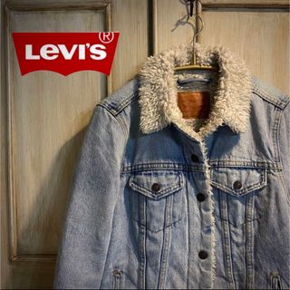 リーバイス(Levi's)のLevi's リーバイス デニムジャケット　裏地ボア　Sサイズ(Gジャン/デニムジャケット)