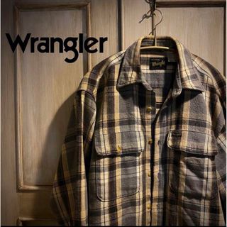 ラングラー(Wrangler)のWrangler／ラングラー ネルシャツ チェック柄 70〜80s Mサイズ(シャツ)