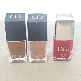 ディオール(Dior)のsale　ディオール　used 　ネイル　３カラー　セット(ネイル用品)