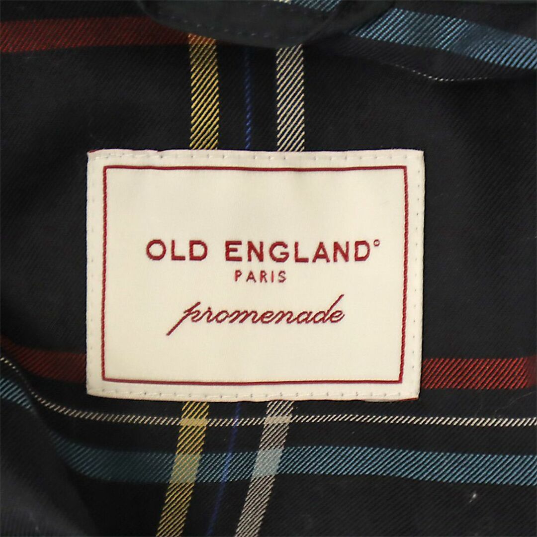 OLD ENGLAND(オールドイングランド)のオールドイングランド コート 36 ネイビー OLD ENGLAND フード付き レディース 古着 【240303】 レディースのジャケット/アウター(その他)の商品写真