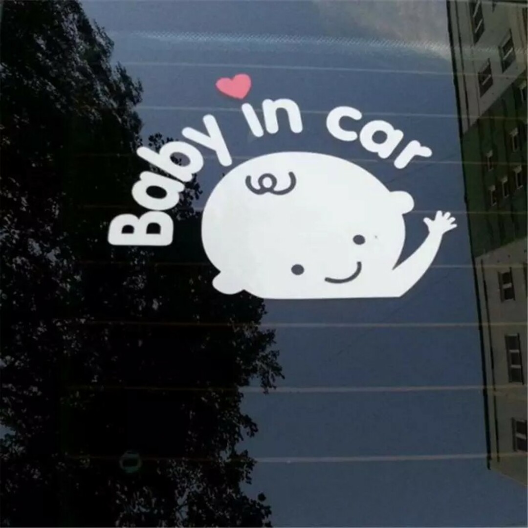 新品 Baby in car 赤ちゃんが乗ってます カーステッカーシール 自動車/バイクの自動車(車外アクセサリ)の商品写真