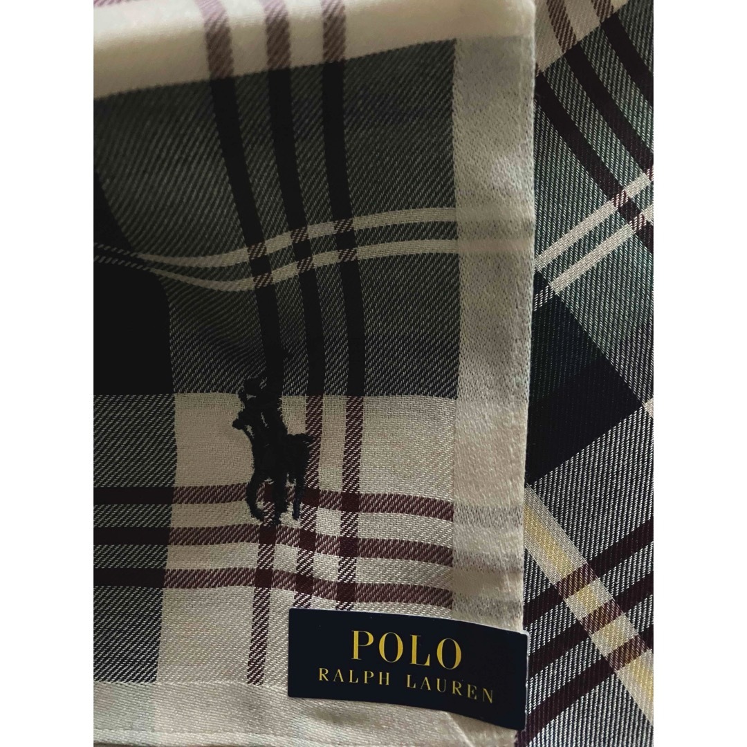 POLO RALPH LAUREN(ポロラルフローレン)のポロラルフローレン　ハンカチ　ポニー刺繍　大判　未使用 メンズのファッション小物(ハンカチ/ポケットチーフ)の商品写真