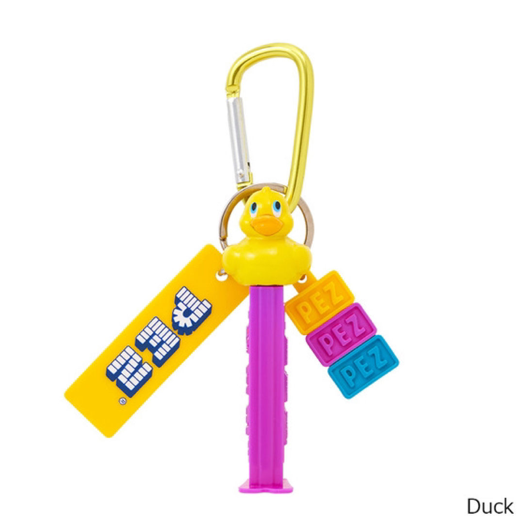 PEZ ペッツ カラビナキーリング　（Duck） エンタメ/ホビーのおもちゃ/ぬいぐるみ(キャラクターグッズ)の商品写真