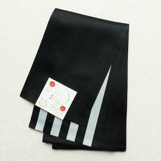 【半幅帯】黒太ストライプ 新品未使用品(帯)