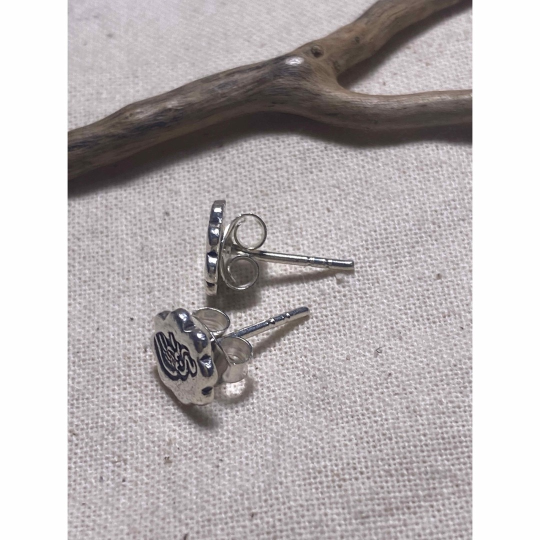 silver999ゾウearring animalピアスKARENSILVERに ハンドメイドのアクセサリー(ピアス)の商品写真