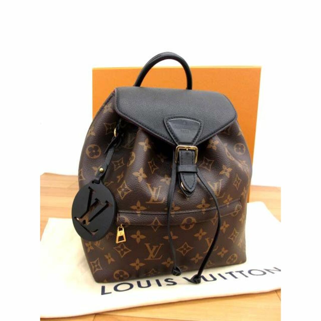 LOUIS VUITTON(ルイヴィトン)の美品 ルイヴィトン M45515 モンスリ NM PM バックパック モノグラム レディースのバッグ(リュック/バックパック)の商品写真