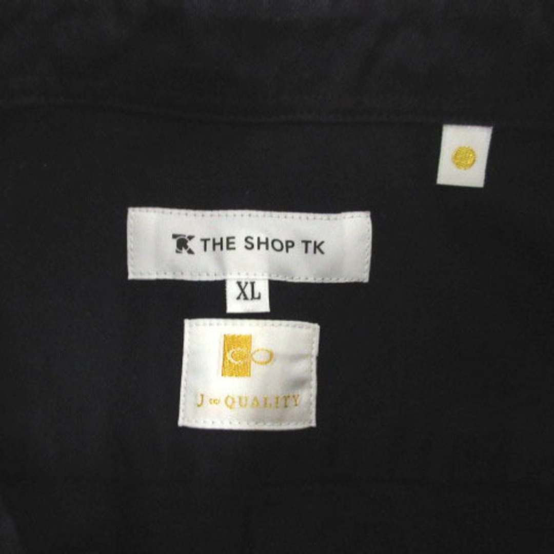 THE SHOP TK(ザショップティーケー)のTHE SHOP TK シャツ ボタンダウン 長袖 コットン混 日本製 紺 XL メンズのトップス(シャツ)の商品写真