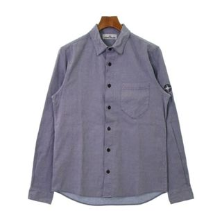 ストーンアイランド(STONE ISLAND)のSTONE ISLAND ストーンアイランド カジュアルシャツ M 青 【古着】【中古】(シャツ)