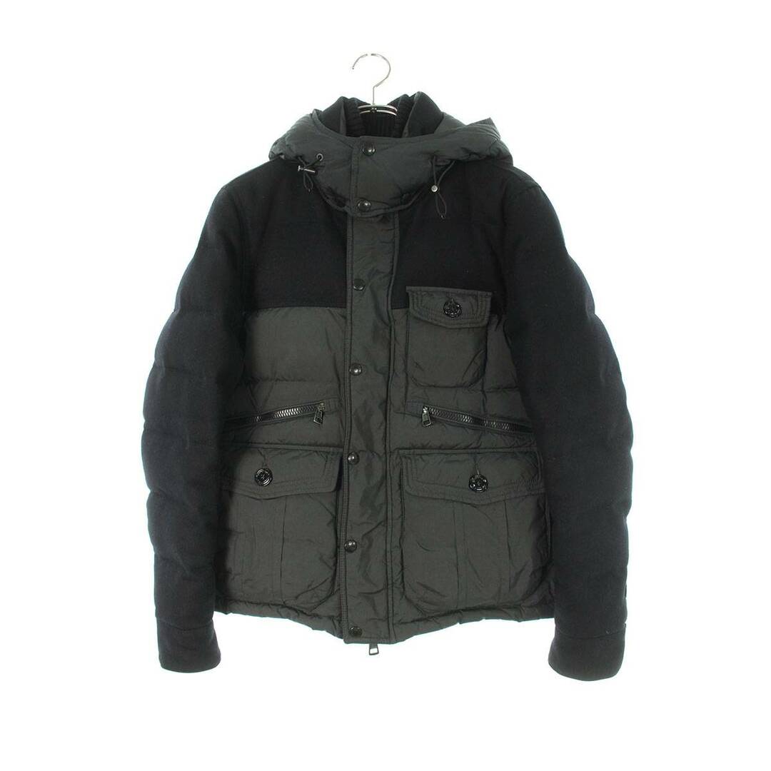 MONCLER(モンクレール)のモンクレール  EGIDE GUIBBOTTO ウール切り替えナイロンダウンジャケット メンズ 1 メンズのジャケット/アウター(ダウンジャケット)の商品写真