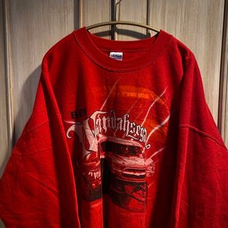 ギルタン(GILDAN)のオフロードレース スウェット ビッグシルエット 2XL レッド(スウェット)