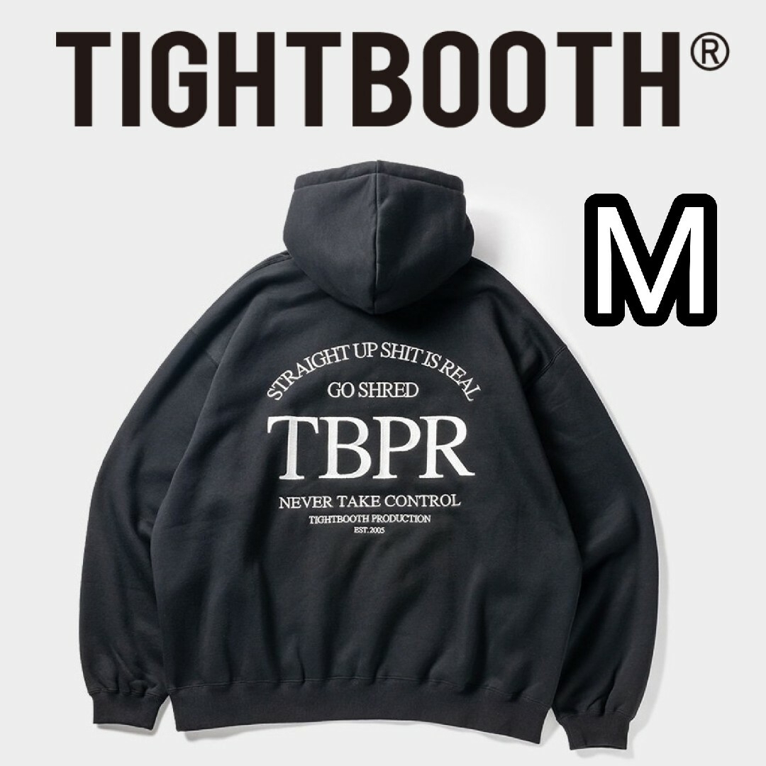 TIGHTBOOTH STRAIGHT UP HOODIE タイトブース 黒M メンズのトップス(パーカー)の商品写真