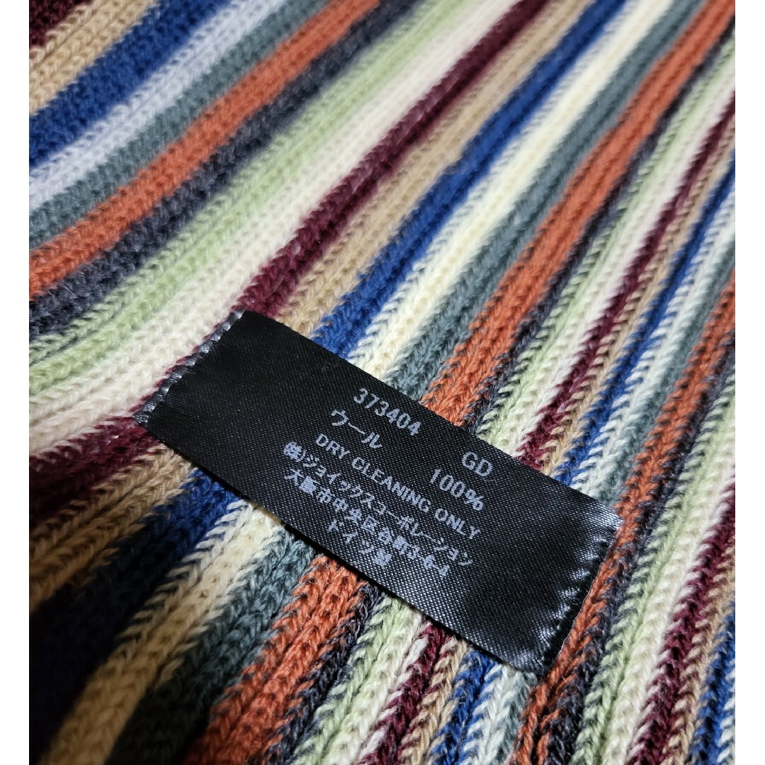 Paul Smith(ポールスミス)の◆Paul Smith ポール・スミス◆ストライプ柄 マフラー ウール100% メンズのファッション小物(マフラー)の商品写真