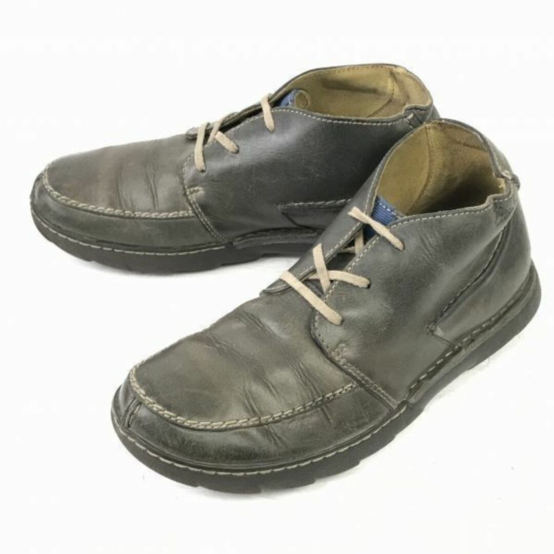 クラークス/clarks★本革/チャッカブーツ【25.5/グレー】ドレスシューズ/ビジネス◆WB55-4 #BUZZBERG　-WB55-4-6th