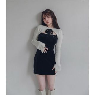 【新品未開封】 andmary Anita ribbon mini dress(ミニワンピース)