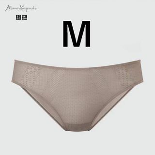 ユニクロ(UNIQLO)の１枚　メッシュショーツ M　茶色 ブラウン　ユニクロ　マメクロゴウチ レース(ショーツ)