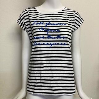 エル(ELLE)のELLE　エル　レディース　ボーダーシャツ　40（L）(Tシャツ(半袖/袖なし))