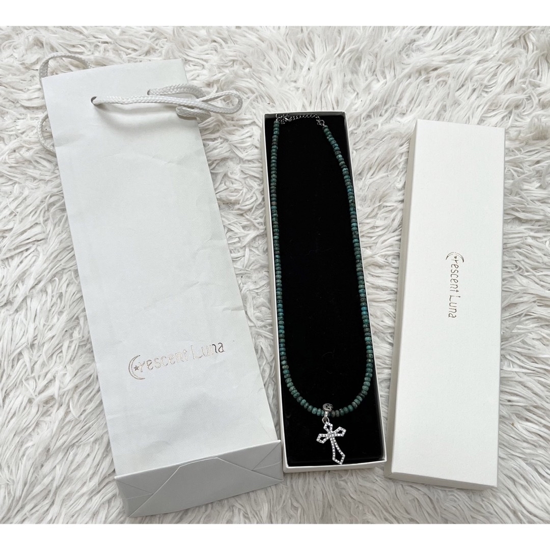 CRESCENT LUNA クレセントルナ ネックレス ターコイズ クロス CRESCENT LUNA クレセントルナ ネックレス ターコイズ クロス