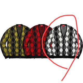 mサイズ　Supreme Brushed Argyle Cardigan(カーディガン)