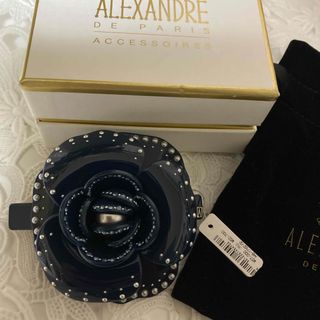 アレクサンドルドゥパリ(Alexandre de Paris)のアレクサンドル　ドゥ　パリ　バレッタ　パール　タグ付定価６２７００円正規箱保存袋(バレッタ/ヘアクリップ)