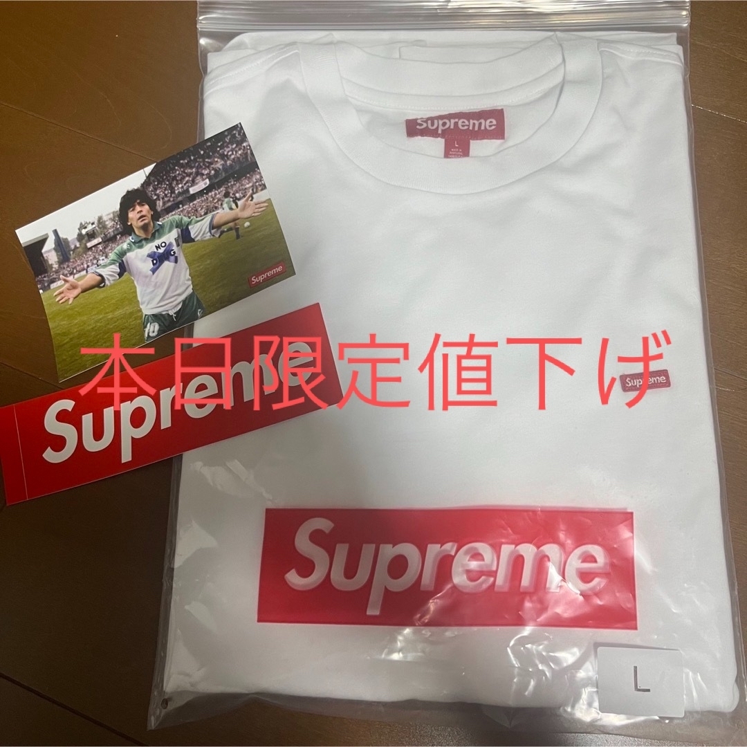 Supreme(シュプリーム)のsupreme ロンT 白　Lサイズ　新品　 メンズのトップス(Tシャツ/カットソー(七分/長袖))の商品写真