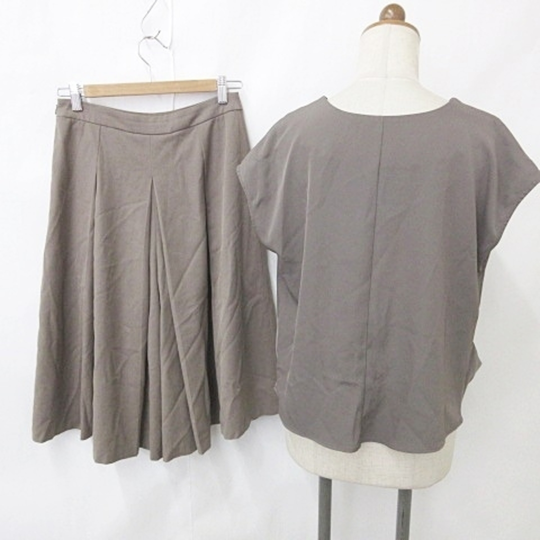 N.Natural beauty basic(エヌナチュラルビューティーベーシック)のN.Natural Beauty Basic ブラウス パンツ 2枚セット M レディースのトップス(シャツ/ブラウス(半袖/袖なし))の商品写真