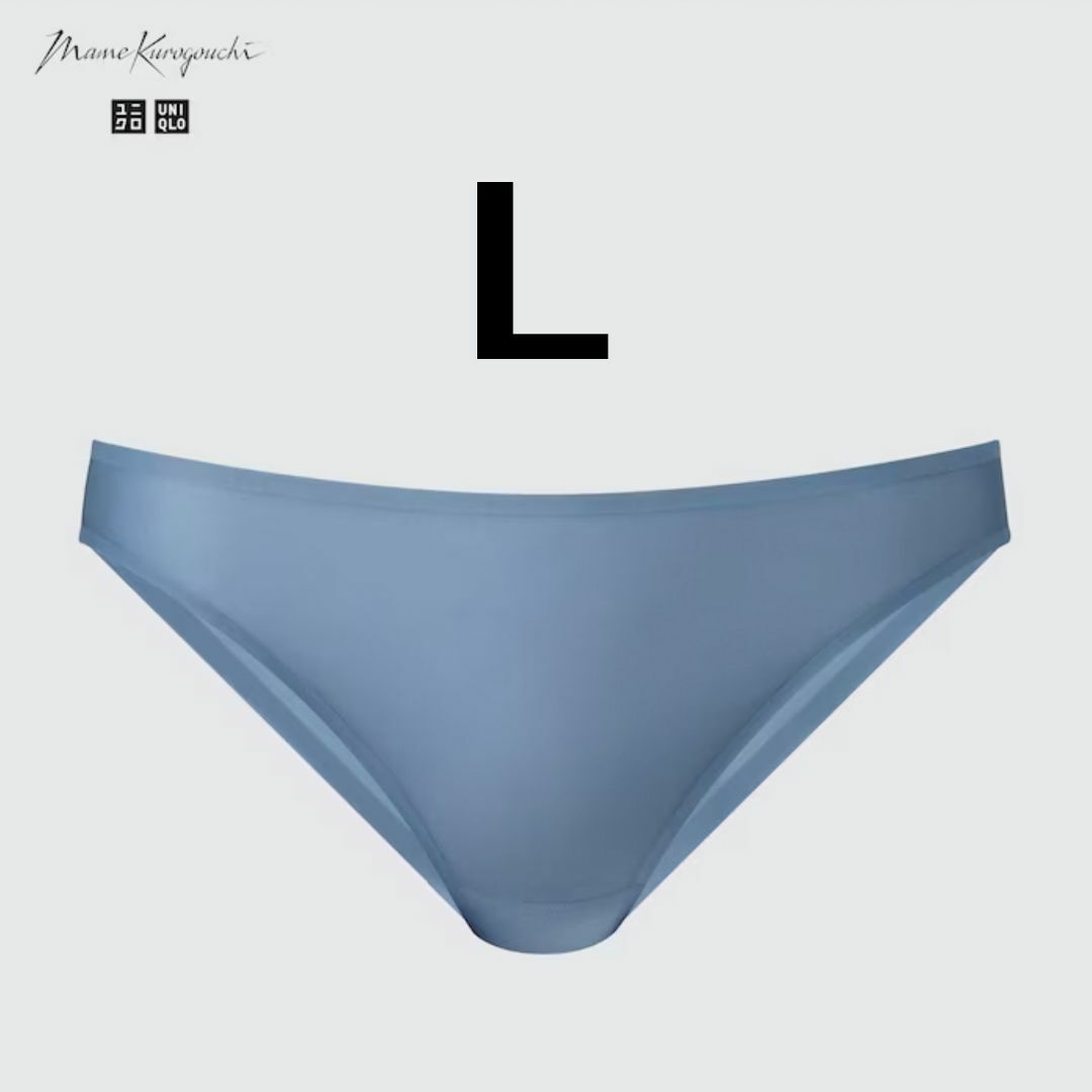 UNIQLO(ユニクロ)の１枚　シアーショーツ L 青 ブルー　ユニクロ　マメ クロゴウチ レディースの下着/アンダーウェア(ショーツ)の商品写真