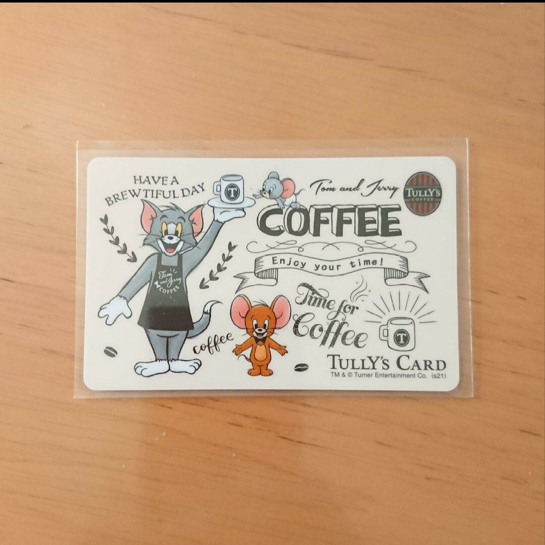 TULLY'S COFFEE(タリーズコーヒー)のタリーズ カード トム&ジェリー エンタメ/ホビーのコレクション(ノベルティグッズ)の商品写真