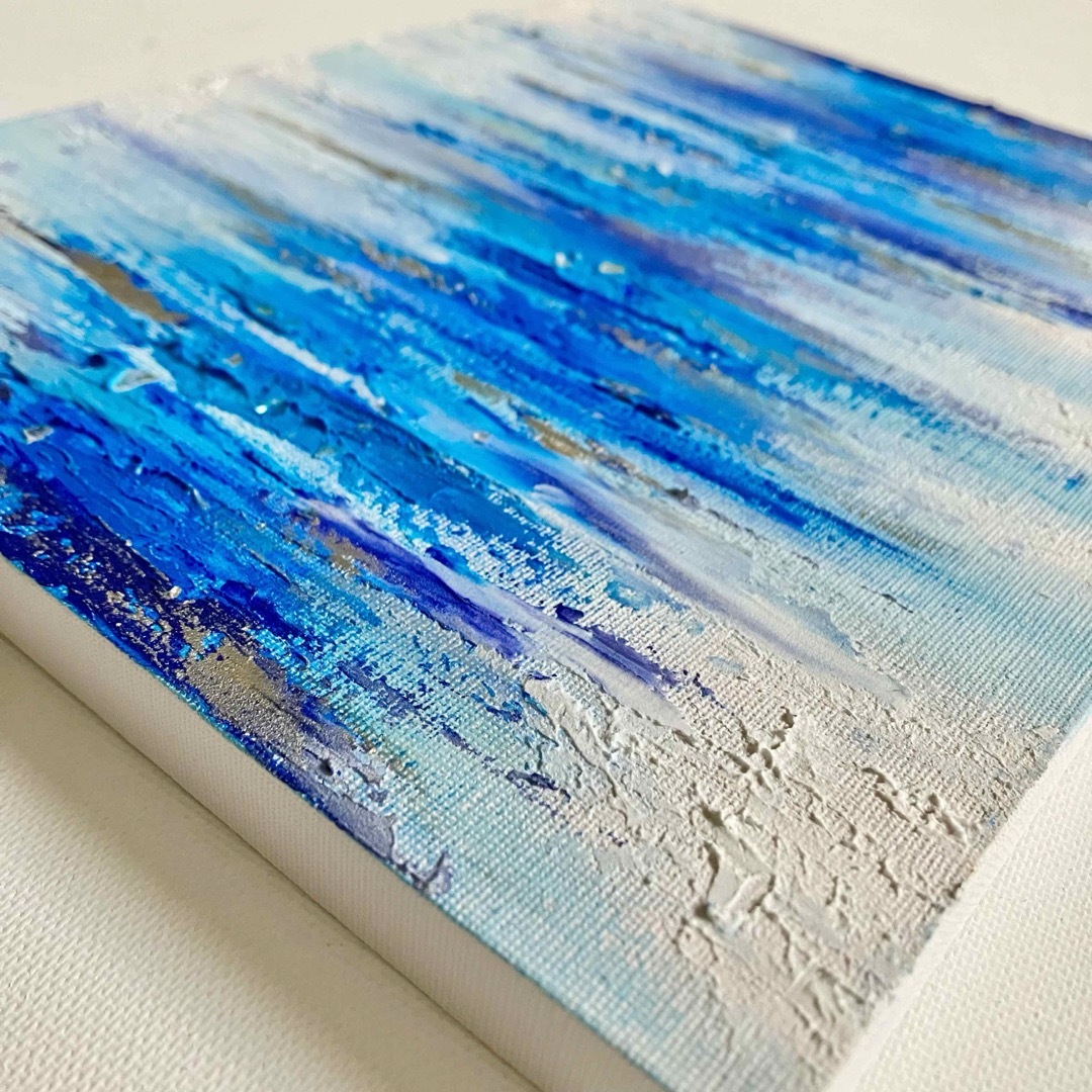 blue line*絵画 原画 抽象画 テクスチャーアート 現代アート blue line*絵画 原画 抽象画 テクスチャーアート 現代アート