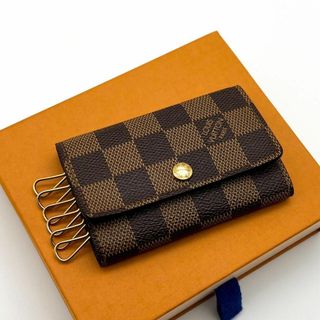 LOUIS VUITTON - 【極美品】 ルイヴィトン　ミュルティクレ6 ダミエエベヌ　キーケース