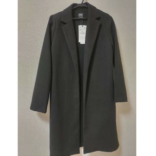 ZARA - ZARA トレンチコート フェルト ブラック Mの通販 by