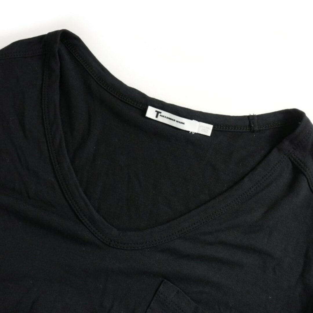 ティーバイアレキサンダーワン Vネック ポケットTシャツ カットソー 半袖 XS レディースのトップス(カットソー(長袖/七分))の商品写真