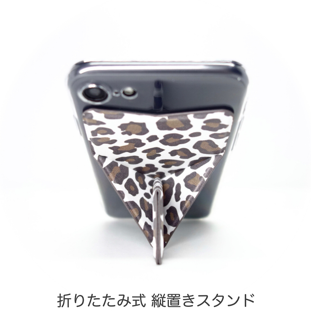 iPhoneケース SE3 SE2 8 7 スマホスタンド スマホグリップ 豹柄 スマホ/家電/カメラのスマホアクセサリー(iPhoneケース)の商品写真