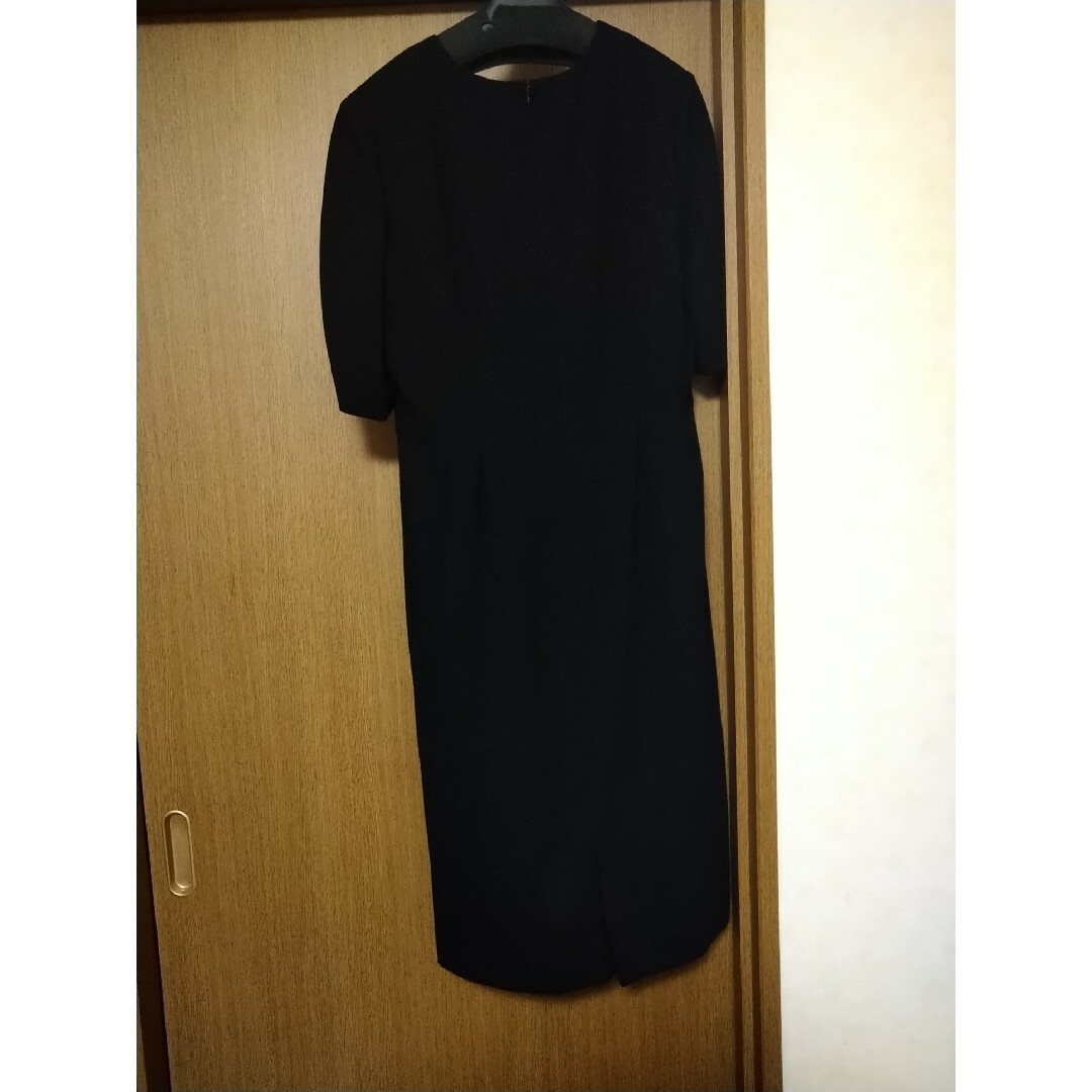 L0227 ブラックフォーマル　ジャケット　ワンピース　セットアップ　11 号 レディースのフォーマル/ドレス(礼服/喪服)の商品写真