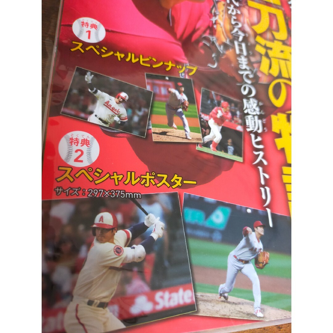 MLB(メジャーリーグベースボール)の大谷翔平 ホームラン王 記念 写真集 他 書籍 3点セット スポーツ/アウトドアの野球(記念品/関連グッズ)の商品写真