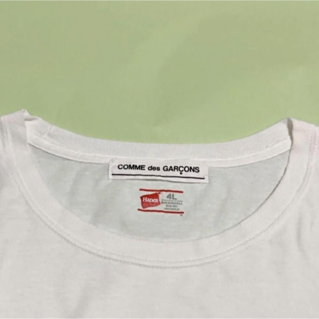 COMME des GARCONS(コムデギャルソン)の【希少】COMME des GARCONS×Hanes　コラボTシャツ　完売品 メンズのトップス(Tシャツ/カットソー(半袖/袖なし))の商品写真